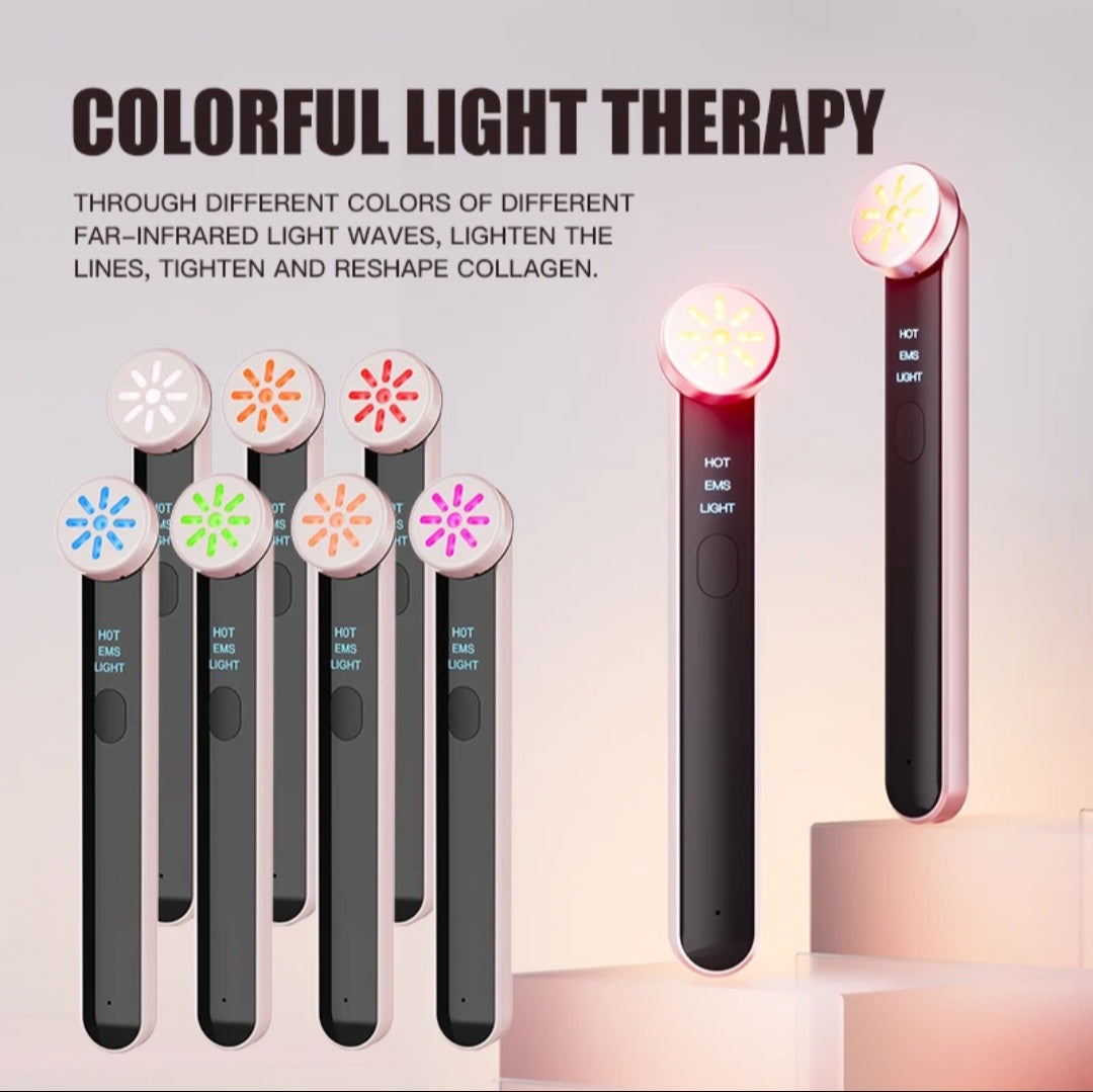 Red light eye and face massager