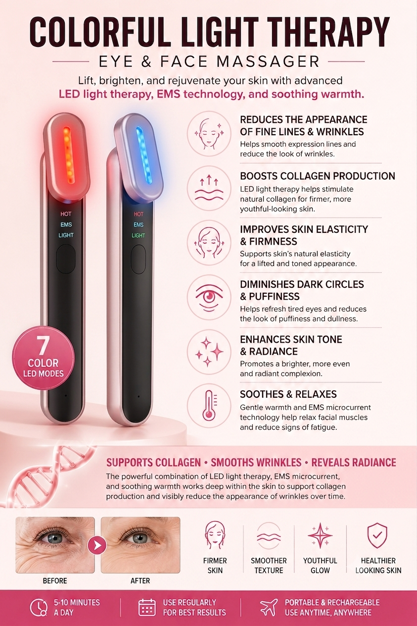 Red light eye massager