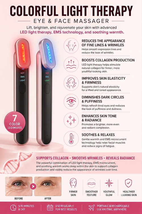 Red light eye massager